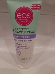 eos Shea Better Shave Cream Sensitive Skin Colloidal Oatmeal Travel Size 2.5 oz