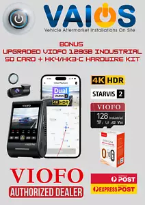 VIOFO A229 PRO 2CH 4K+2K 2 CHANNELS CAR DASH CAMERA SONY STARVIS 128GB VIOFO - Picture 1 of 16