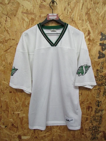 Vtg Ravens Athletic Saskatchewan Roughriders CFL Blank Hockey Jersey XL #4211 Cover