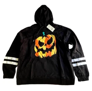 Pumpkin Hoodie - Boy's XL - Polyester & Spandex - Halloween - Picture 1 of 4
