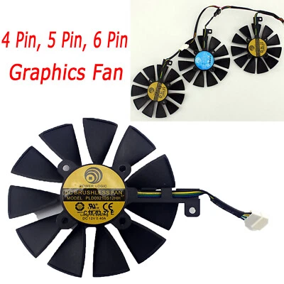 Graphics Cooling Fan for ASUS ROG Strix GTX 1080Ti GTX 1060 1080 1070 RX 480 12V - Image 1 of 4