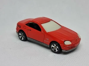 HOT WHEELS MERCEDES BENZ SLK 1997 RED GLOW IN DARK HOTWHEELS GITD VINTAGE RETRÒ - Foto 1 di 6