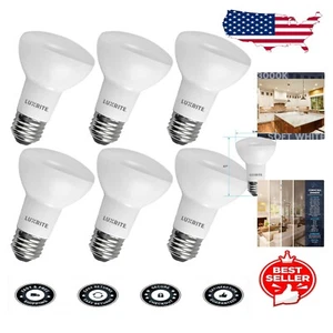 Energy-Efficient R20 LED Bulb 6-Pack, 45W Equivalent, Damp-Rated Flood Light - Picture 1 of 8