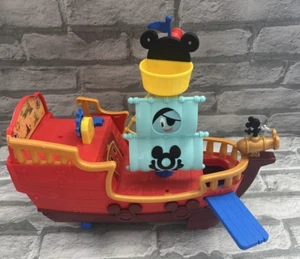Disney Junior Mickey Mouse Funhouse Treasure Adventure Pirate Ship Talks Works! - Picture 1 of 10