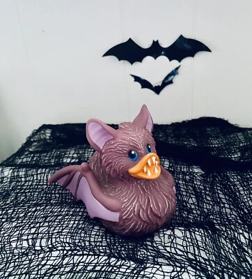 Halloween Bat Spooky Bath Wild Republic Floating Rubber Duck RARE - Image 1 of 4