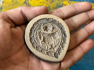 DE COLECCIÓN BRONCE MOGOL CABALLO JOYERÍA COLGANTE HACER MOLDE SELLO TINTE SELLO B.S.1 Foto 1 de 4