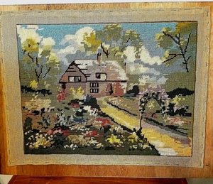 De Colección Cottage by the Woods Acabado Punto de Cruz Completo Talla 21X16 Grannycore - Imagen 1 de 3