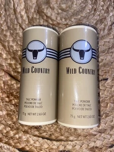 Vintage Avon WILD COUNTRY Talc Powder 2.6 Oz New Old Stock Set of 2 2010 - Picture 1 of 2