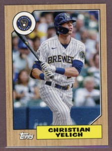 2022 Topps Mini Baseball 1987 Topps #78B-41 Christian Yelich (Brewers)
