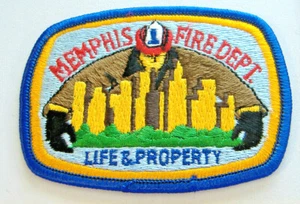 MEMPHIS FIRE DEPT.~LIFE & PROPERTY~TENNESSEE FABRIC PATCH - Picture 1 of 4