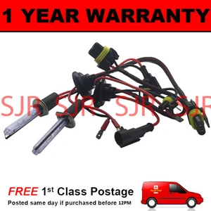 2X BULBS FOR AFTER MARKET HID CONVERSION KIT XENON 6000K ICE WHITE 35W PLUG IN - Picture 1 of 1
