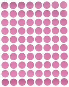 Farbcodierung Rosa Etiketten in verschiedenen Größen 8MM-38MM (1/4" - 1 1/2") 15 Blatt - Bild 1 von 25