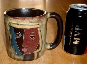 [ HANDMADE by MARA ] "GEMINI", (3-D) BILDER, JUMBO, Keramik Kaffeebecher, MEXIKO - Bild 1 von 10