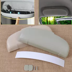 Estuche de almacenamiento para gafas de sol de coche gris/beige universal - Imagen 1 de 12