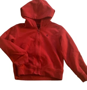 Ralph Lauren Boys Sweatshirt Jacket Size 6 Red Hooded - Picture 1 of 2