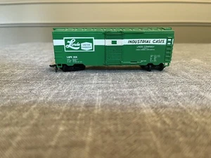 Life Like HO Scale 40' Box Car Green Road LAPX 358 Linde Union Carbide 607403 - Picture 1 of 4