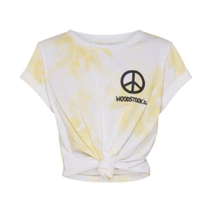 Woodstock Peace Hippie Tie Front Woman's T-Shirt New Free postage Various sizes - Picture 1 of 1