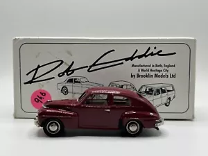 Rob Eddie RE 19a - 1953 Volvo Pv444 Brooklin Robeddie 959 Re19a granate 1/43 - Imagen 1 de 14
