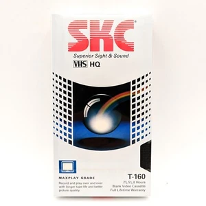 Single SKC VHS HQ Maxplay Grade Blank Video Cassette Tape T-160 - Picture 1 of 2