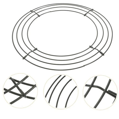 2Pcs Wreath Frame for DIY Flower Decorations Round Wire Form - image 1 of 4