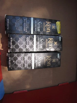 3 LOT OF KERI RENEWAL TRIPLE ACTION SERUM DRY SKIN RELIEF MOISTURIZER 4 OZ EA - Image 1 of 2