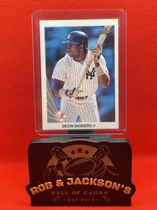 #359 Deion "Coach Prime" Sanders RC - New York (NY) Yankees 1990 Leaf MLB - Foto 1 di 2
