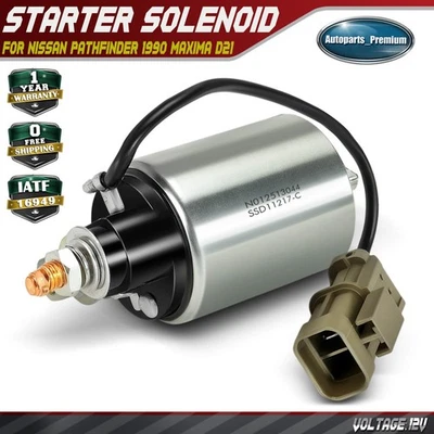 12V Starter Solenoid Switch for Nissan Pathfinder 1990 Maxima 1985-1988 D21 1990 - Image 1 of 4