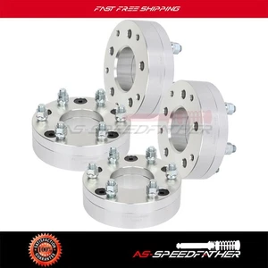 For Chevy Tahoe Yukon 5 Lug to 6 Lug (4) Wheel Adapters 2" 14x1.5 5x5 to 6x5.5 - Picture 1 of 8