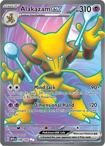 Alakazam ex - 188/165 - Pokemon 151 Arte Completo Tarjeta Ultra Rara Casi Nueva/Muy Nueva - Imagen 1 de 1