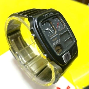 CITIZEN 8988-Q01954 Ana-Digi Temp Alarm Chronography Men's Tested - Picture 1 of 5