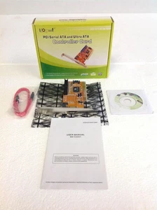 NEW I/O Crest  SY-VIA6421-3S1P PCI Serial ATA And Ultra ATA Controller Card - Picture 1 of 11