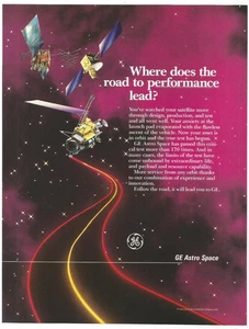 1992 GE Astro Space Road to Performance Original Magazinanzeige - Bild 1 von 1