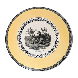Villeroy & Boch Audun Chasse Salatteller Germany gelb "Le Dejeuner" Szene NEU! - Bild 1 von 10