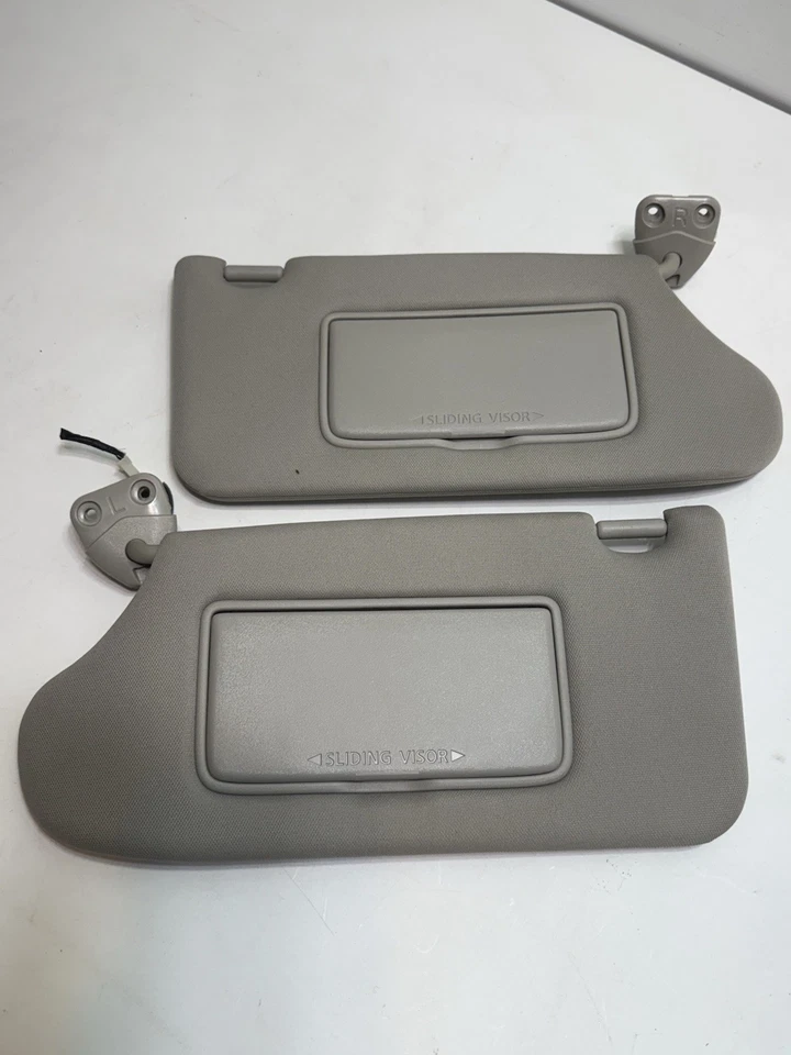 2013-2017 NISSAN ALTIMA SEDAN DRIVER & PASSENGER SIDE SUN VISOR SET BEIGE OEM Foto 1 de 4