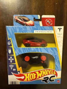 Hot Wheels Remote Control RC Tesla Roadster 2022 New Red 1/64 NEW - Picture 1 of 4