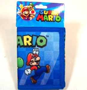 Super Mario Nylon Tri-Fold Wallet - Picture 1 of 3