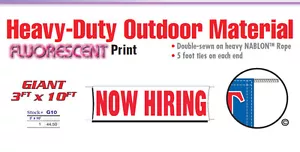 AHORA CONTRATACIÓN Cartel Banner Ayuda Deseado Empleo Dentro de la Solicitud Viene en - Imagen 1 de 1