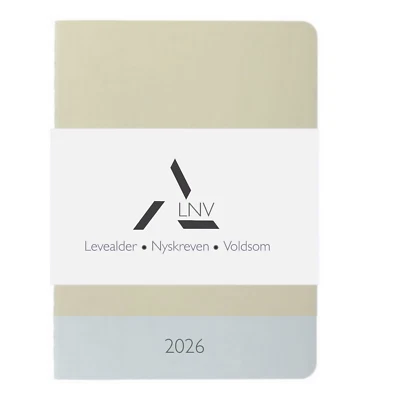 NEW Levealder Nyskreven Voldsom Medium Vegan Paper Journal 5x7" Grid Notebook - Image 1 of 2