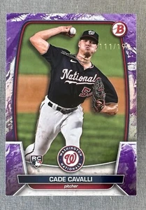 2023 Bowman Purple Cade Cavalli RC Purple Pattern /199 - Picture 1 of 1