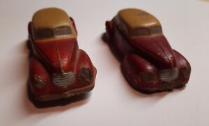 Vintage Sun Rubber Cars Buick Lot Of Two Cars