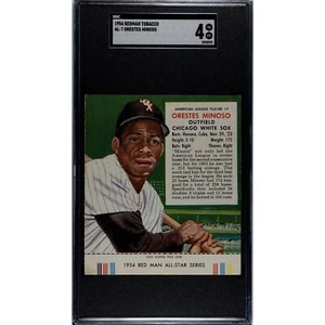 Vintage 1954 Redman Tobacco AL-7 Orestes Minoso Graded SGC 4 - Bild 1 von 2