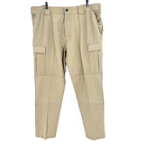 5.11 Tactical Taclite TDU Ripstop Cargo Pants Rugged Men's 2XL Beige Adj Waist - Picture 1 of 6