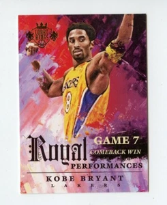 A881 KOBE BRYANT 2014-15 COURT KINGS ROYAL PERFORMANCES GAME 7 COMEBACK CASE HIT - Picture 1 of 2