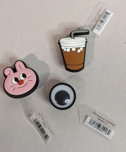 Jibbitz Kroko Charms ~ Kaninchen Eiskaffee Google Eyes Ihre Wahl!!! - Bild 1 von 7