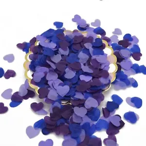 8000PCS Biodegradable Paper Confetti Heart Colorful Paper Confetti Multicolor... - Picture 1 of 2