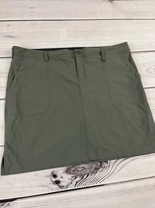 Gonna REI Northway Skort verde casual escursionismo all'aperto donna taglia 14 - Foto 1 di 12