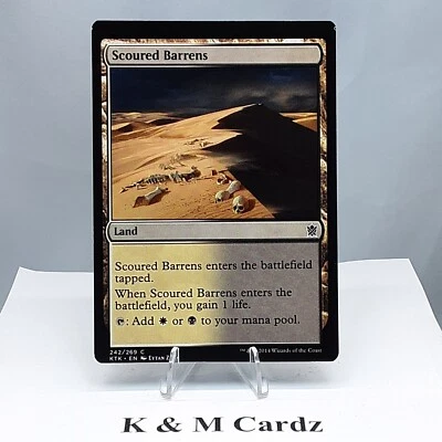 Scoured Barrens - #242 - MTG - Khans of Tarkir - Image 1 of 4