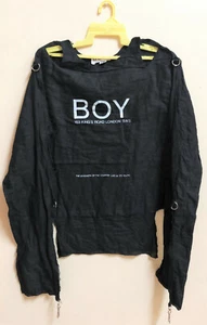 VINTAGE 80s BOY 153 KING'S ROAD LONDON SW3 SEDITIONARIES MUSLIN SHIRT PUNK ROCK - Picture 1 of 3