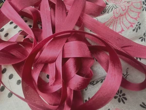 Cinta de encuadernación de costura rayón 5/8" rosa victoriana 5 yardas EE. UU. - Imagen 1 de 3