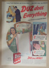 Duz Soap Ad: Duz Does All 3 Kinds of Wartime Wash! from 1944 Size:  11 x 15 inch